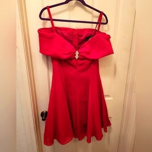 80's/ 90's VINTAGE ON ON RED LINED COCKTAIL PROM DRESS SIZE 9